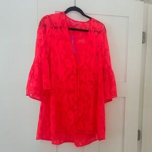 Lilly Pulitzer Vibrant Pink Swim Coverup